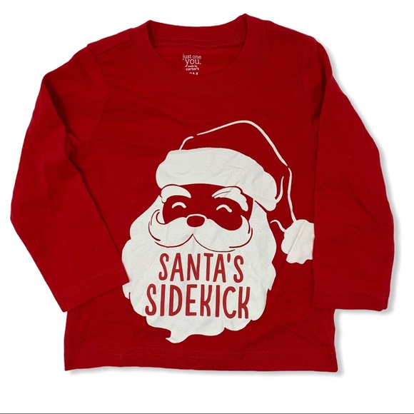 Carter's Other - JOY red Santa’s sidekick long sleeve tee 18 month